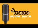 MAONO MICROFONO DE ESTUDIO DE CONDESADOR CON PARAL DE MESA CON CABLE MINI PLUG