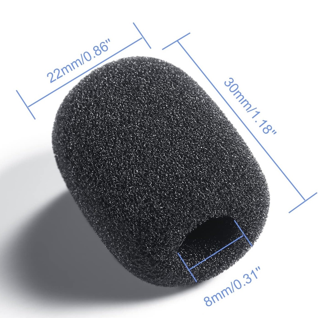 GOMA ESPUMA PROTECTOR DE MICROFONO DE BALITA SOLPA HEATSET 5pz