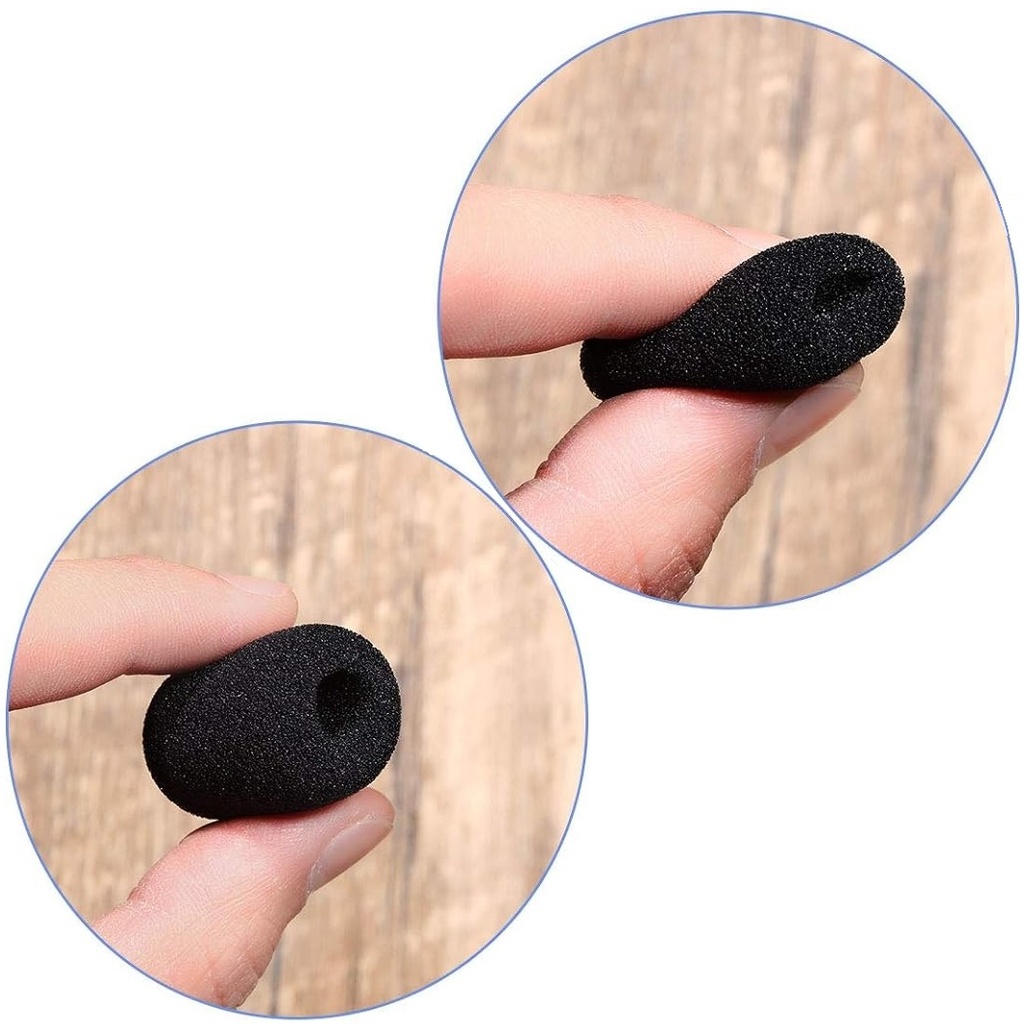 GOMA ESPUMA PROTECTOR DE MICROFONO DE BALITA SOLPA HEATSET 5pz