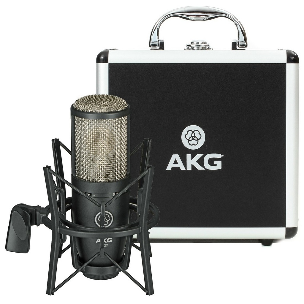 AKG MICROFONO VOCAL ESTUDIO DE CONDENSADOR CON BASE ARAÑA