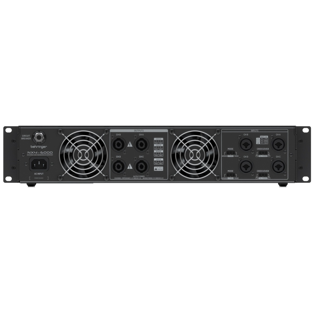 BEHRINGER AMPLIFICADOR POWER 6000W 4 CANALES