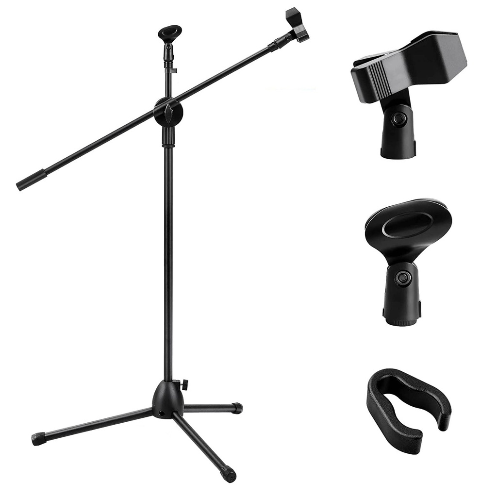 FIRST-RATE PRODUCT PEDESTAL PARA MICROFONO CON BOOM LIVIANO CAJA NARANJA
