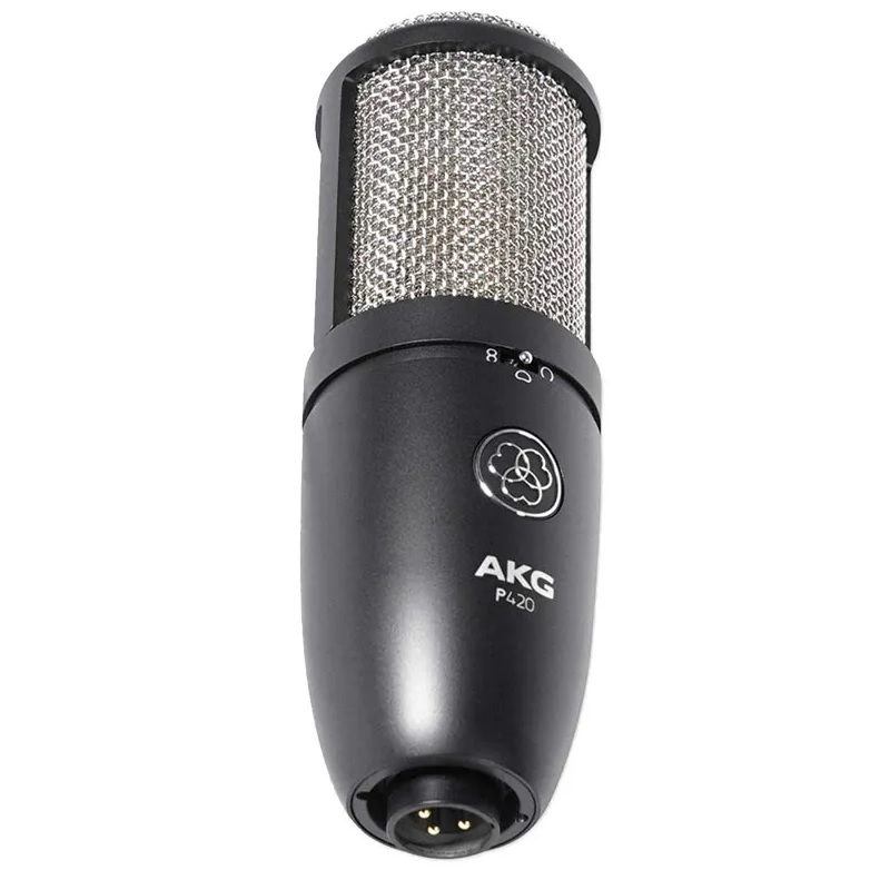 AKG MICROFONO VOCAL ESTUDIO DE CONDENSADOR CON BASE ARAÑA