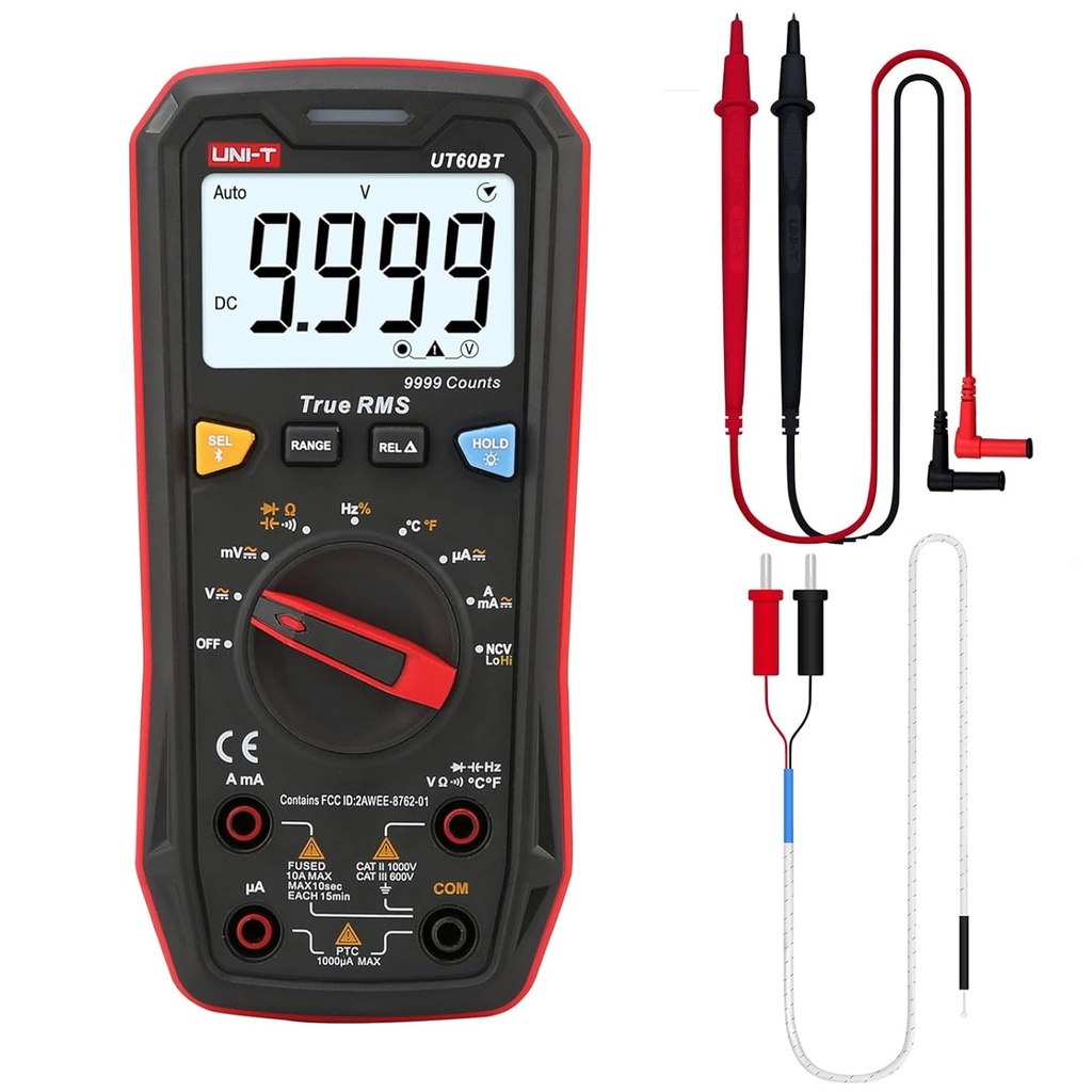 UNI-T Tester Probador multímetro True RMS hasta 1000V