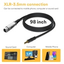 MAONO MICROFONO DE ESTUDIO DE CONDESADOR CON PARAL DE MESA CON CABLE MINI PLUG