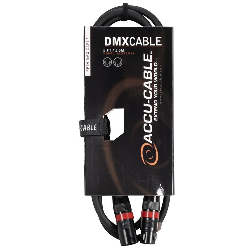 ACCU-CABLE AC5PDMX5 DMX DE 5 PIN 1.50 MTS