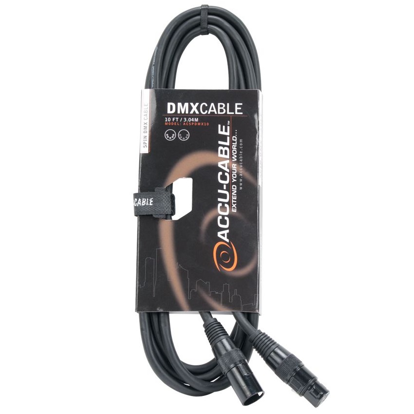 ACCU-CABLE AC5PDMX10 DMX DE 5 PIN 3 MTS