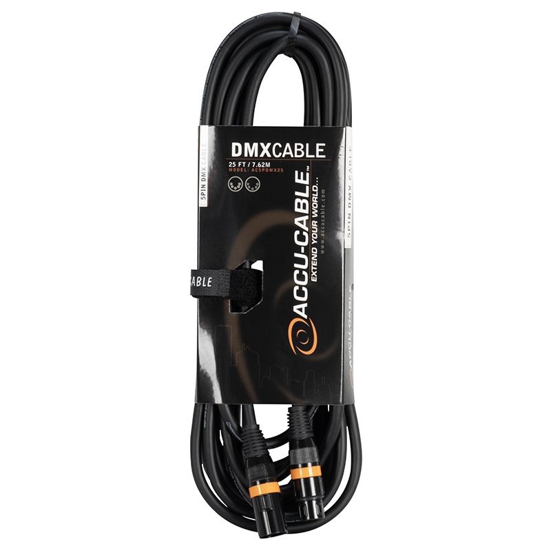 ACCU-CABLE AC5PDMX25 DMX DE 5 PIN 7.50mts