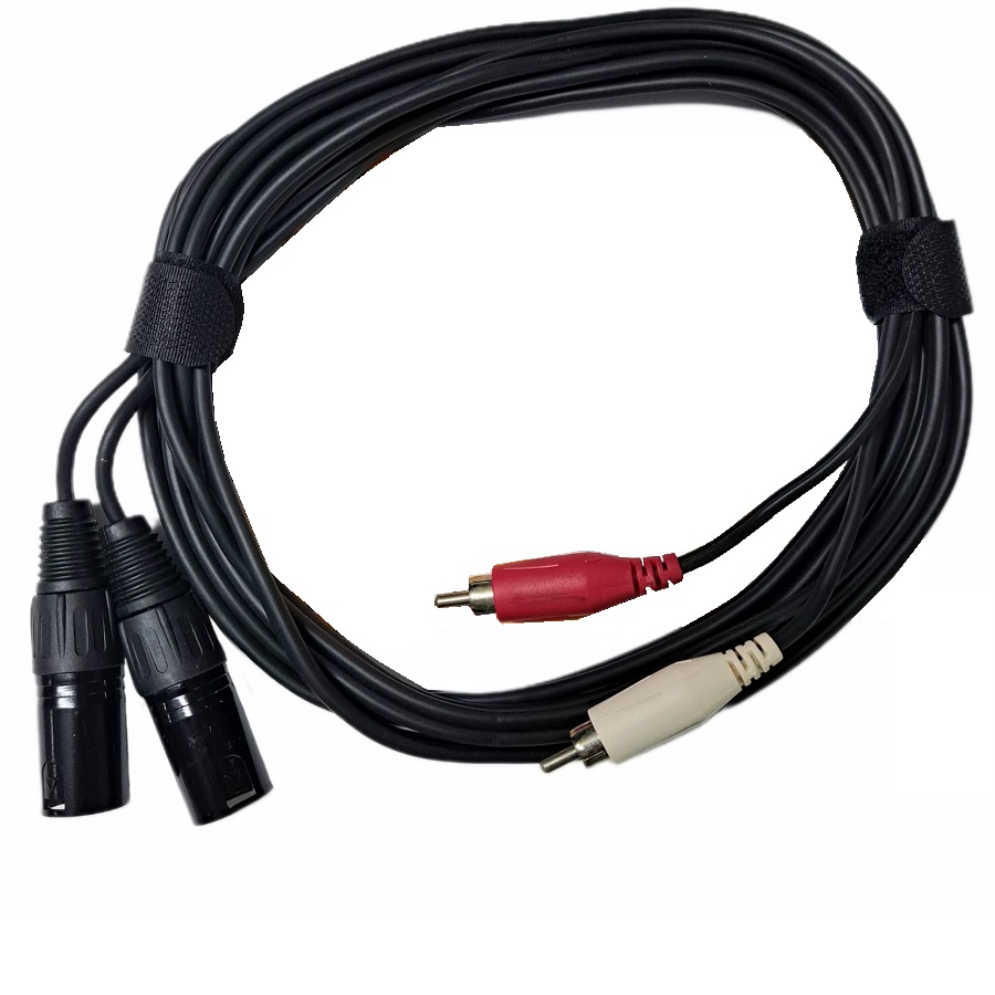 SAYPRO SA-C54-10FT CABLE DE AUDIO XLR MACHOS A RCA PLUG MACHOS DUAL 3MTS