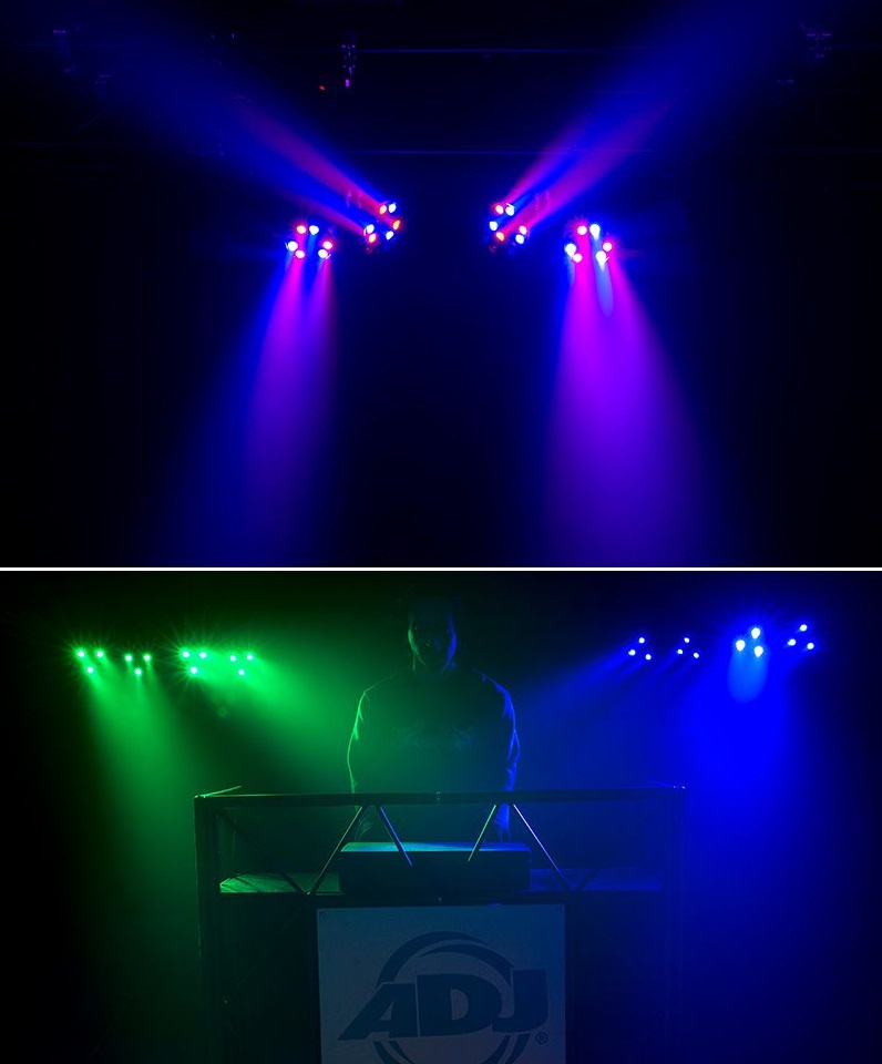 ADJ ELIMINATOR PAR LED Combo 4 Luces De 12 LED X 1W