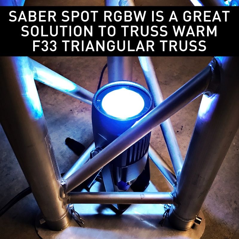 ADJ SABER SPOT RGBW Luz Par LED 15W DMX TRUSS T