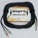 SAYPRO SA-C58-25FT Cable De Audio Plug Mono Grande a Doble Plug RCA 7.50 mts