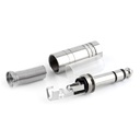CONECTOR PLUG 1/4 6.35MM GRANDE ESTEREO METALICO ECONOMICO
