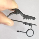 CLIPS DE CORBATA CON TAPAVIENTO DE MICROFONO DE SOLAPA 7.5MM