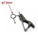CLIPS DE CORBATA CON TAPAVIENTO DE MICROFONO DE SOLAPA 7.5MM