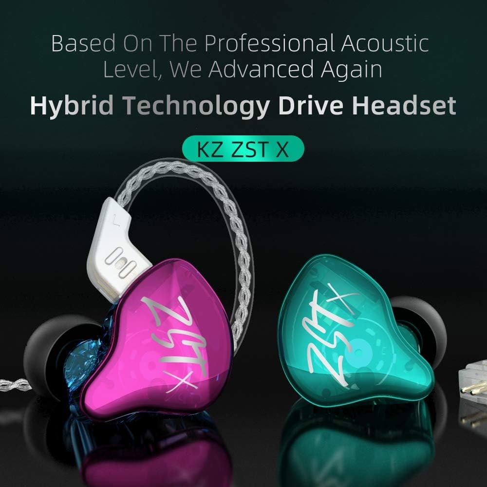 YINYOO Auriculares intrauditivos Audífonos De Monitoreo Alta Fidelidad IEM Con Cable Desmontable