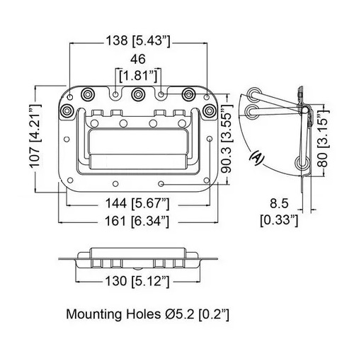 ASA MANIJA RACK 161MM CROMADA