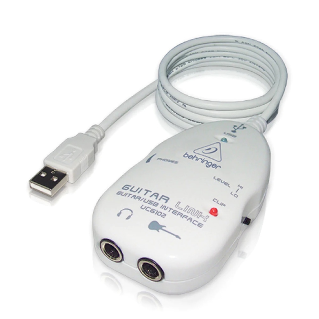 BEHRINGER UCG102 INTERFACE PARA GUITARRA Y AUDIFONOS A USB