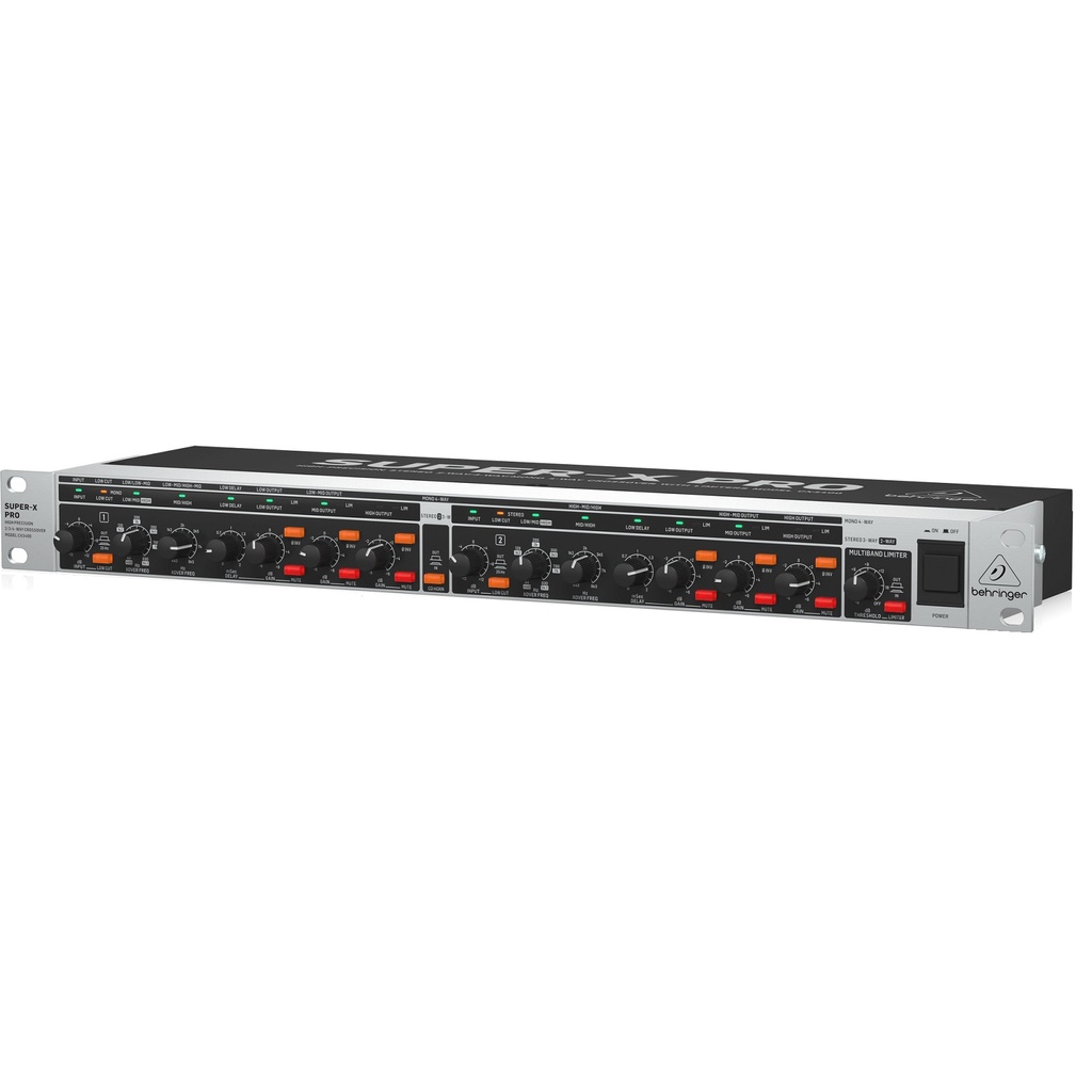 BEHRINGER CX3400 Crossover Electronico Estereo 3 vias, Mono 4 vias con Limitadores y Delays