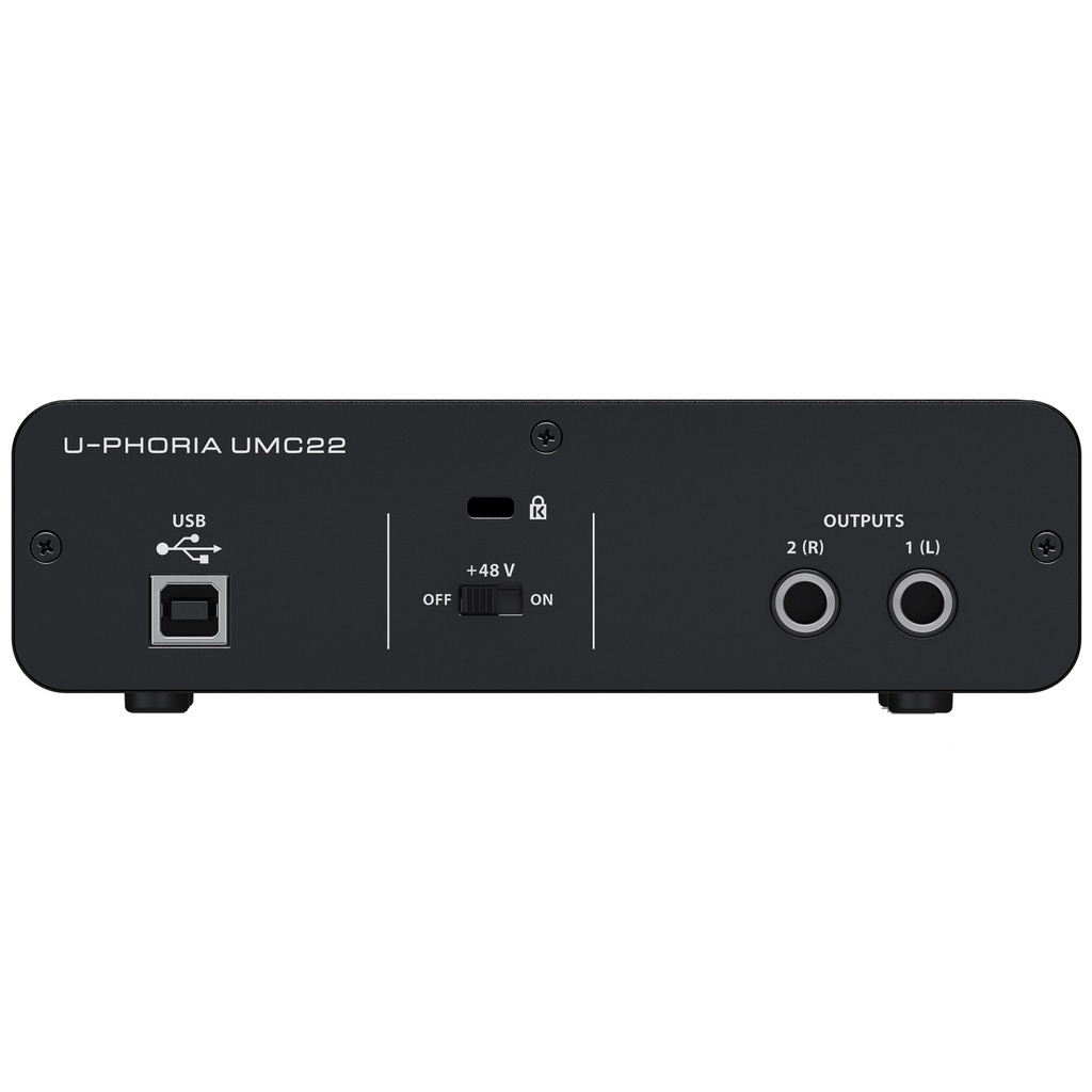BEHRINGER UMC22 Interfase De Audio 2X2 USB