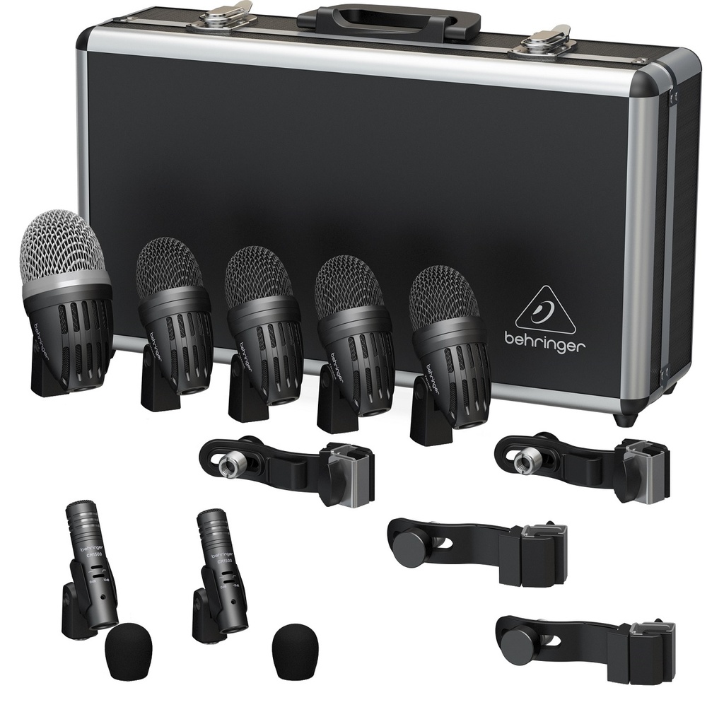 BEHRINGER MICROFONOS DE INSTRUMENTO PARA BATERIA COMBO DE 7 PIEZAS