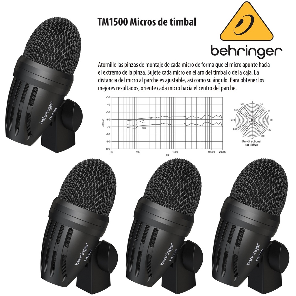 BEHRINGER MICROFONOS TM1500 TIMBAL