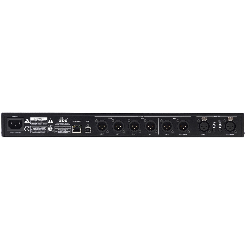 DBX PA2 CONEXIONES XLR BALANCEADAS