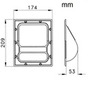 ASA Penn H1024 MANIJA de Corneta Empotrable C/U