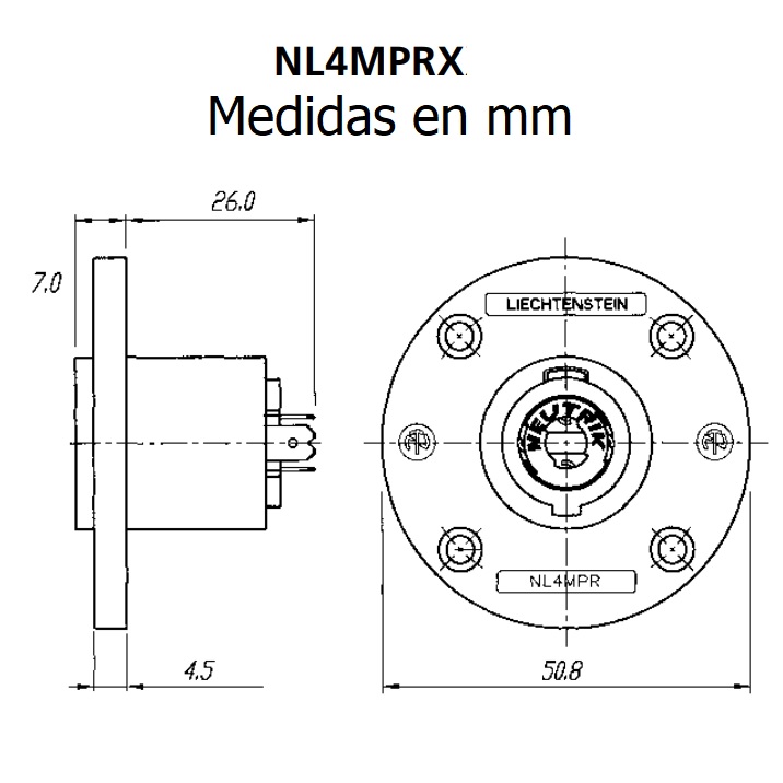 NEUTRIK NL4MPR m