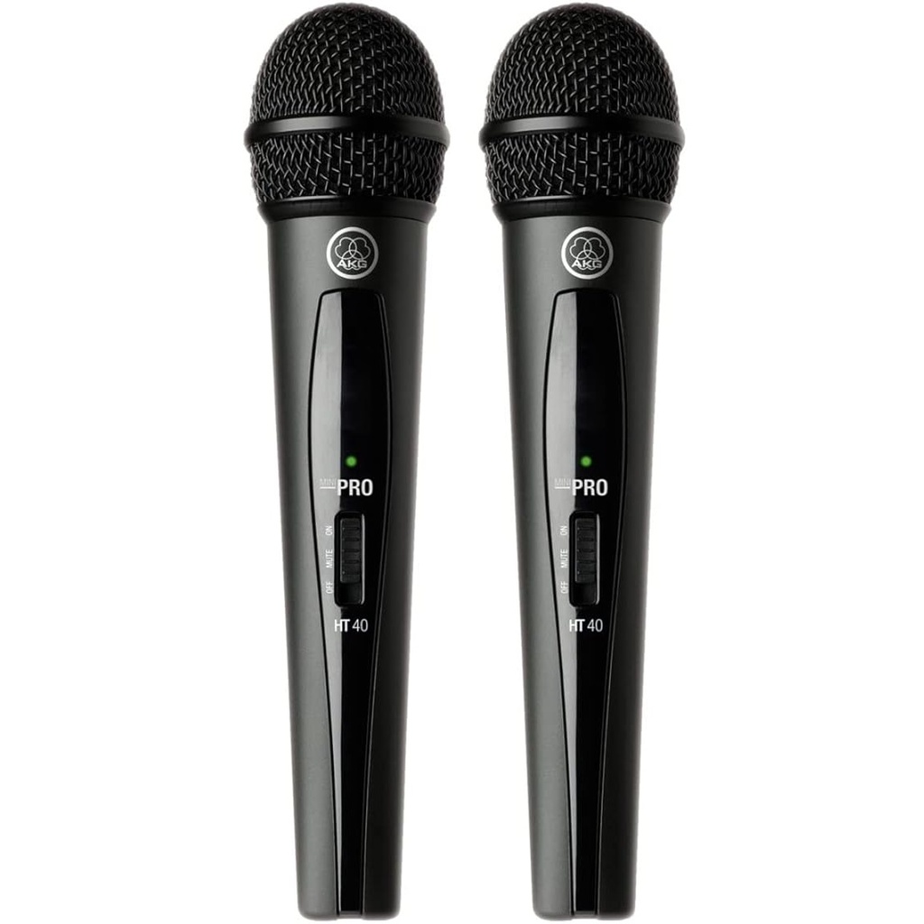 AKG WMS40 MINI VOCAL DUAL SET Micrófono Inalámbrico De Mano doble UHF
