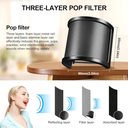 ANTIPOP FILTRO AOKEO ADAPTABLES A MICROFONOS POR LIGAS