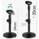 PEDESTAL CHINO DE MICROFONO DE MESA Altura Ajustable de 20sm a 32cm