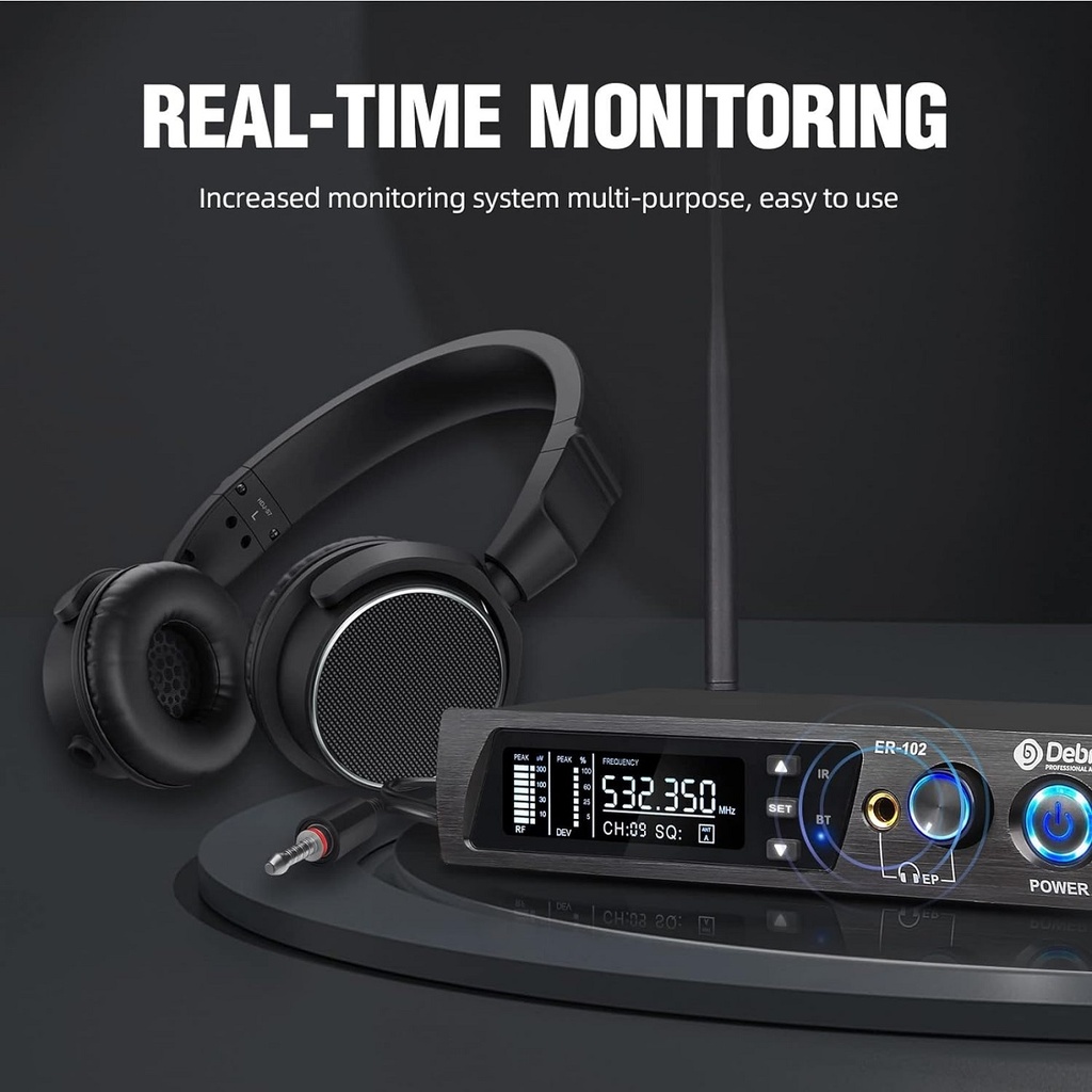 D Debra ER-102 in-er Belt-Pack Monitor personal de Oído Inalámbrica