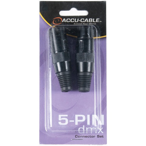 ACCU CABLE ACXLR5PSET Conector DMX XLR Hembra y Macho 5 Pines B