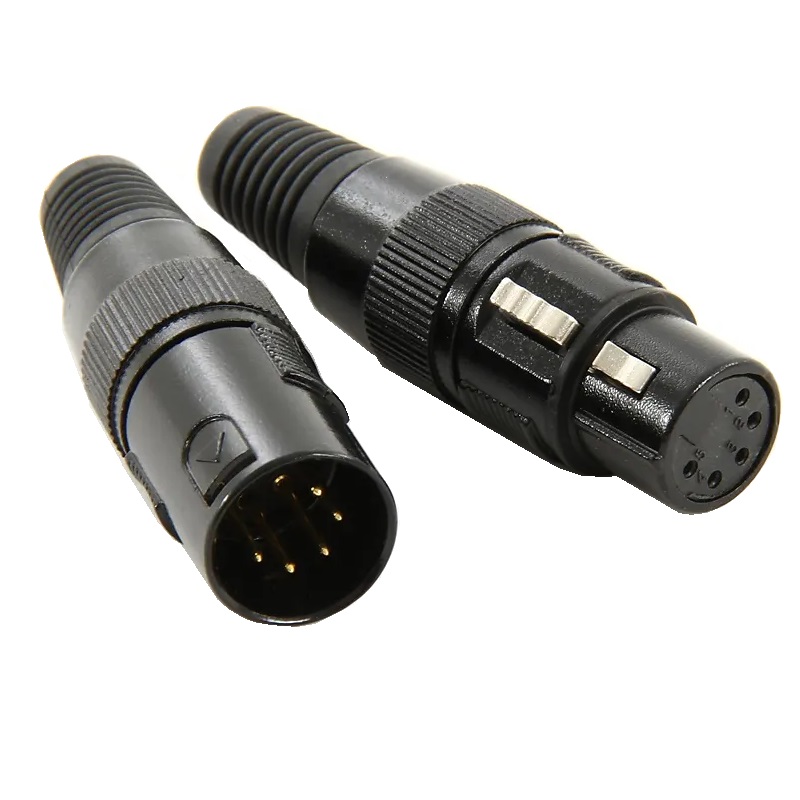 ACCU CABLE ACXLR5PSET Conector DMX XLR Hembra y Macho 5 Pines C