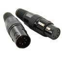 ACCU CABLE ACXLR5PSET Conector DMX XLR Hembra y Macho 5 Pines C