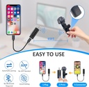 SPORTKEE K2 WIRELESS MINI LAVALIER 2 Micrófonos Inalámbricos Balita Solapa a un 1 receptor para teléfonos Android podcasts, YouTube, Entrevistas.