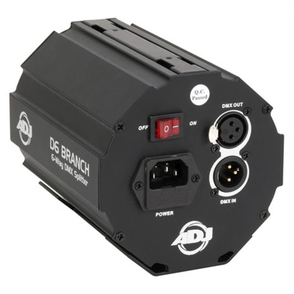 ADJ D6BRANCH DISTRIBUIDOR / AMPLIFICADOR SEÑAL DMX 6 CANALES Caracas - Venezuela