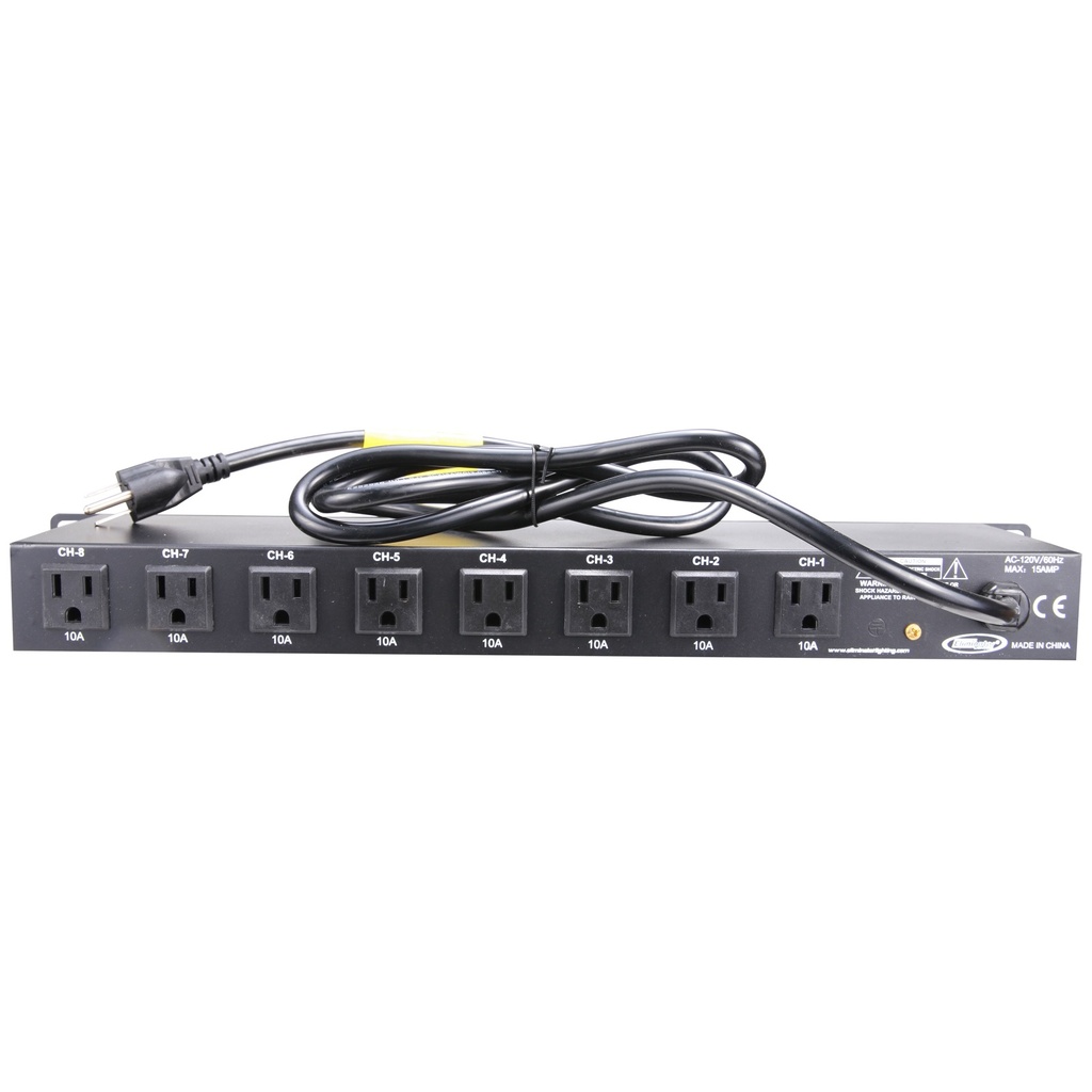 ADJ E107-USB ELIMINATOR LIGHTING REGLETA 9 ENCHUFES Y 2 PUERTOS USB