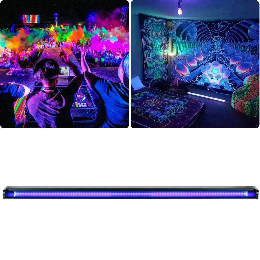 ADJ LUZ NEGRA UV LED TIPO TUBO FLUORESCENTE