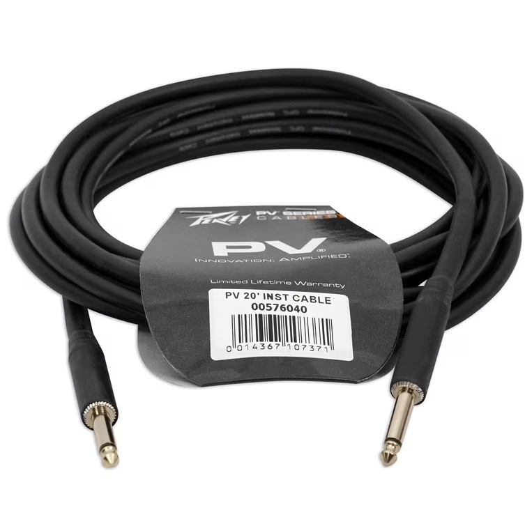 PEAVEY PV20 INST Cable de instrumentos Plug Mono a Plug Mono 6mts