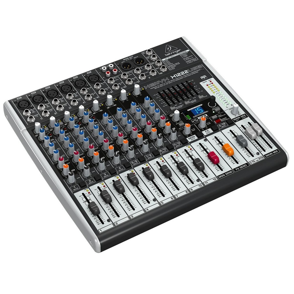 BEHRINGER XENYX X1222USB Consola 16 Entradas, 2 BUS, con Efectos, USB, Interfaz
