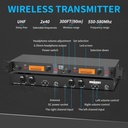 XTUGA RW2080-4 In-Ear Cuatro Belt-Pack Monitor personal de Oído Inalámbrica 2 Mezclas Estéreo