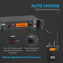 XTUGA RW2080-4 In-Ear Cuatro Belt-Pack Monitor personal de Oído Inalámbrica 2 Mezclas Estéreo