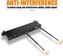 XTUGA RW2080-4 In-Ear Cuatro Belt-Pack Monitor personal de Oído Inalámbrica 2 Mezclas Estéreo