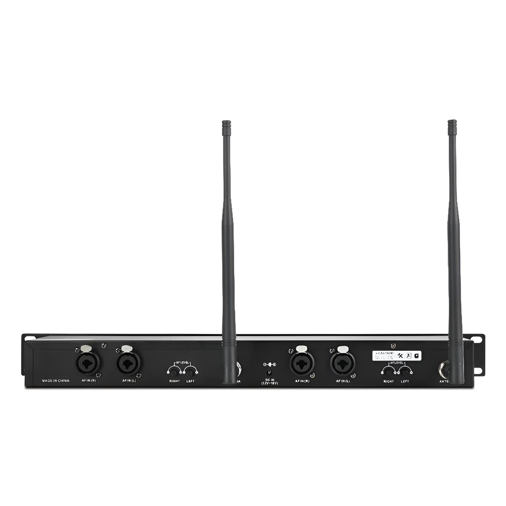 XTUGA RW2080-4 In-Ear Cuatro Belt-Pack Monitor personal de Oído Inalámbrica 2 Mezclas Estéreo