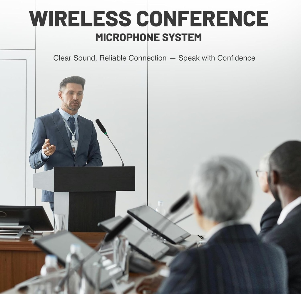 PHENYX PRO PTC-4 MICROFONO INALAMBRICO DE CONFERENCIAS 8en1 UHF (copiar)
