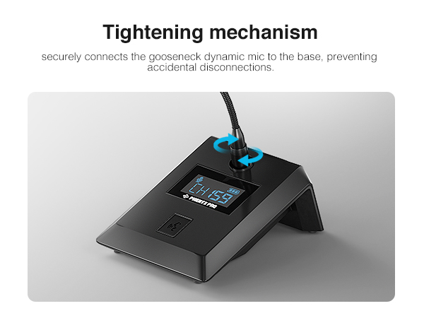 PHENYX PRO PTC-4 MICROFONO INALAMBRICO DE CONFERENCIAS 8en1 UHF (copiar)