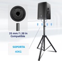PARALES DE CORNETA FS-502 STAND TRIPODE DE ALUMINIO COLOR NEGRO