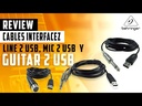 BEHRINGER CABLE DE INTERFAZ PLUG ESTEREO 1/4" ENTRADA DE LÍNEA A USB